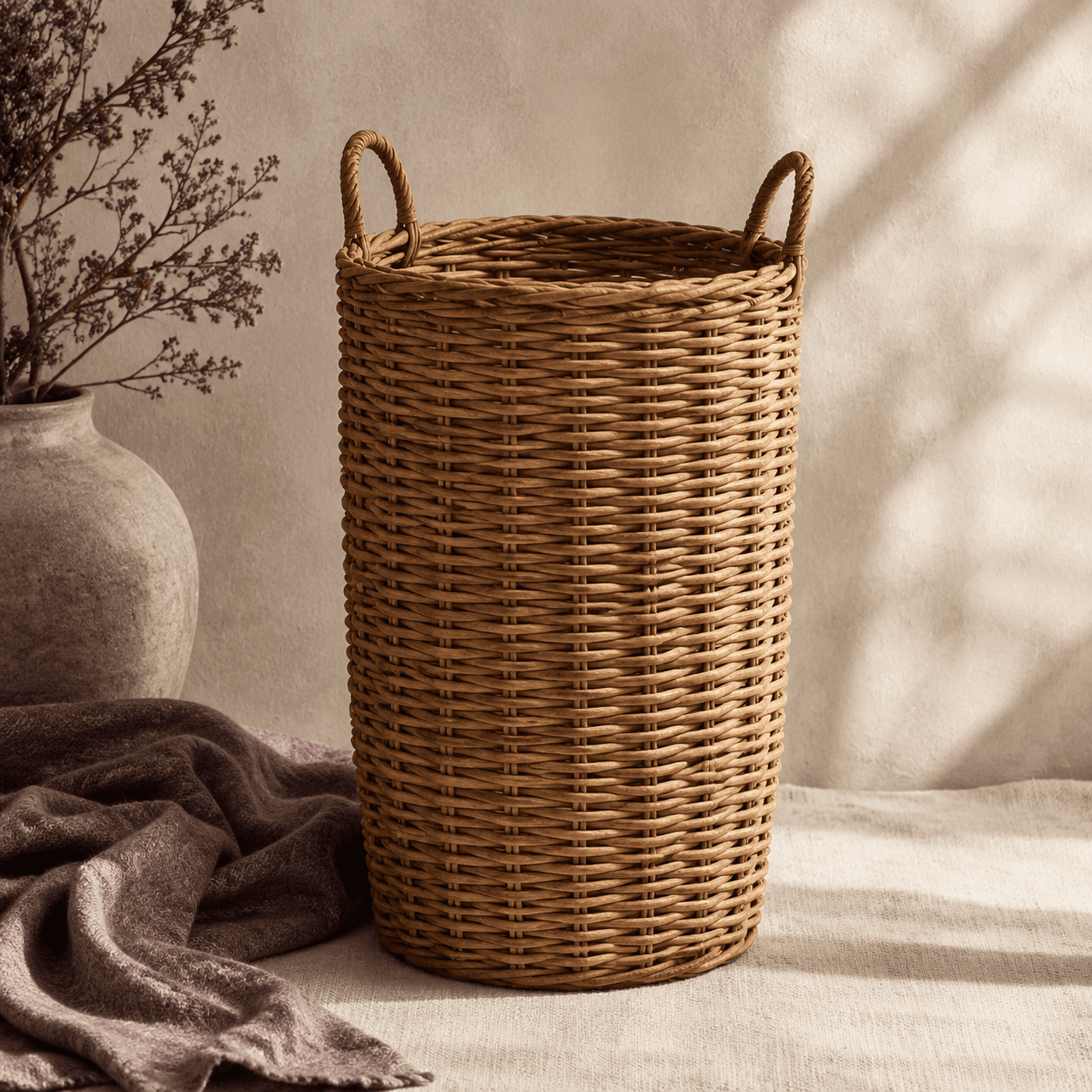 Rattan Floor Basket